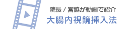 動画で見る大腸内視鏡検査